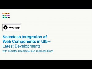 Seamless Integration Of Web Components In UI5 - Latest Developments