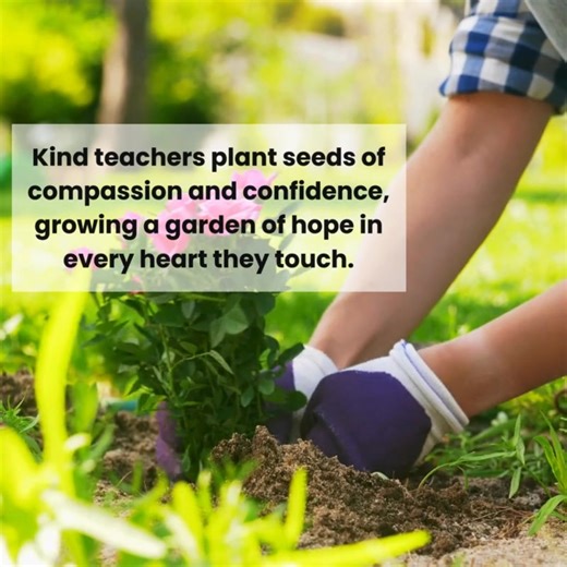 17K views · 86 reactions | Kind teachers plant seeds of compassion and confidence, growing a garden of hope in every heart they touch. | The Daycare Teacher Stories | Facebook