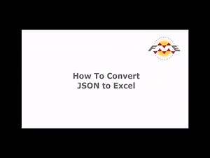 How to Convert JSON to Excel