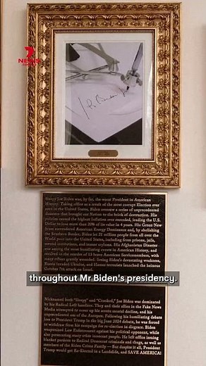 Joe Biden shamed in Donald Trump's new plaques for White House's Presidential Walk of Fame