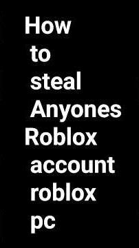How to log into anyone's roblox account! #mobile #hack #roblox #robloxhacks