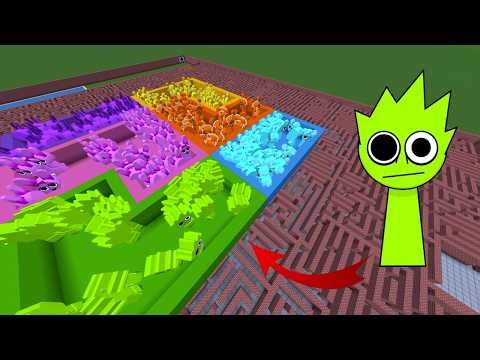 I Summon NEW Incredibox Sprunki in Maze Gmod Minecraft PE Mod!