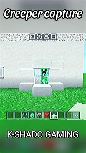 Minecraft Creeper capture #minecraft #viral