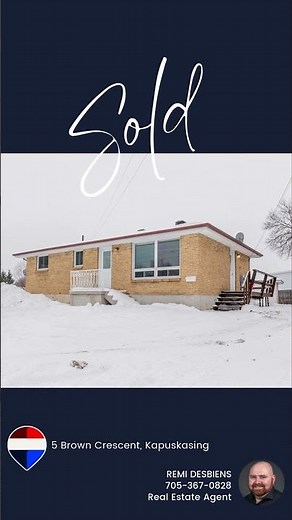 🏡 SOLD | 5 Brown Crescent, Kapuskasing