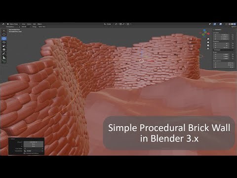 How to create a Procedural Brick Wall in Blender - Geometry Nodes