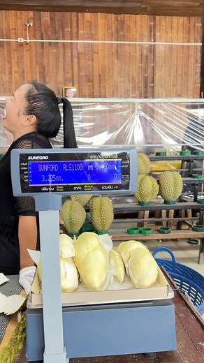 95K views · 1.7K reactions | ลูกนี้เนื้อล้วน3.2กก ใครมาทันเจ้มดจัดให้เนื้อล้วนโลละ199 ยกแพ้คไปเล้ย | บ้านมด ทุเรียน ขนมของฝาก | Facebook