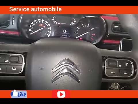 Réinitialiser indicateur de pression pneus Citroën C3