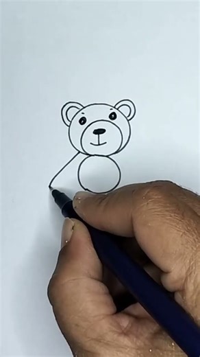 How to draw teddy bear drawing #pencildrawing #drawing #art #shorts