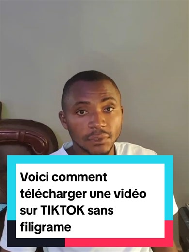 Télécharger une vidéo TIKTOK sans filigrame facilement