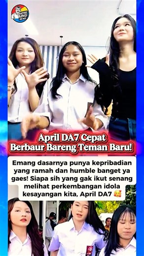 April DA7 Disambut Baik Sahabat Baru! 🤗 #aprilda7 #sarahbachtiar #chantika #dangdutacademy