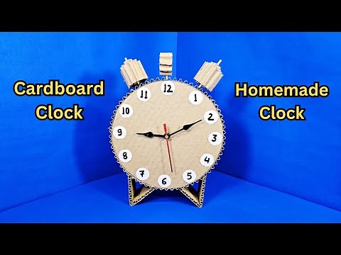 How to make Cardboard Clock || Homemade Clock || How to make Clock with Cardboard