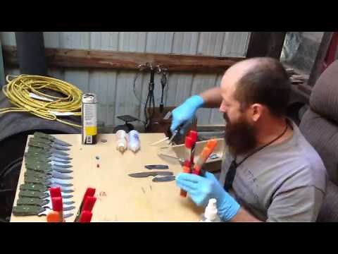 How I attach a knife handle