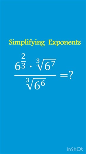 Simplifying Exponents. #shorts #maths