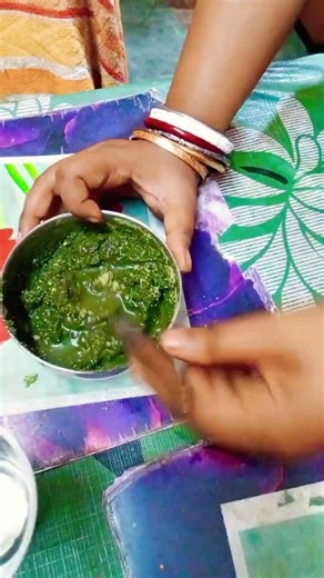 Indigo Powder Application #shorts