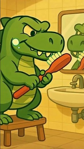 Zahnputzlied Dino 🦖✨ Zähne putzen Lied für Kleinkinder | Dino Song & Kinder Animation