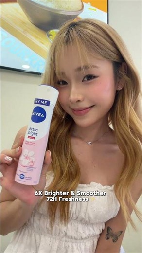 WAIT... FREE BINQ Mini Bingsu?! 🌸 NIVEA Extra Bright Sakura Deodorant That Brightens & Rewards!