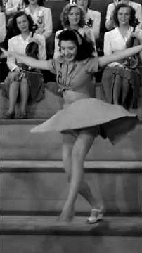 Peggy Ryan’s insane cheerleader tap routine #goldenagehollywood #peggyryan