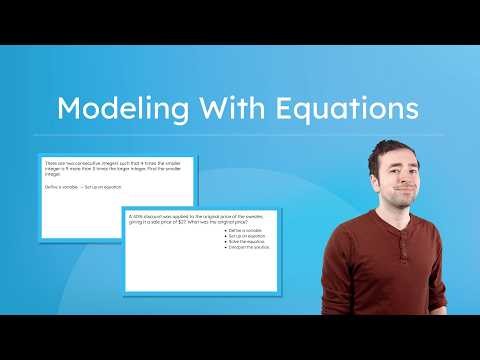 Modeling With Equations - How To Create and Use an Equation To Solve a Scenario