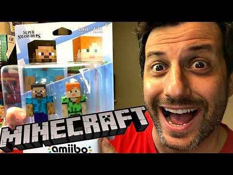 Minecraft Amiibo - Steve & Alex Figures for Nintendo Switch