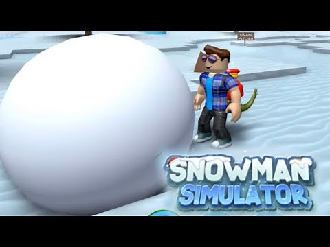 MAKING THE BIGGEST SNOWBALL EVER! - ROBLOX SNOWMAN SIMULATOR