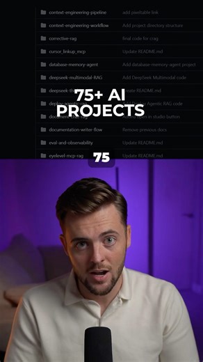 75 Open Source AI Projects #vibecoding #coding #ai #artificialintelligence #tech #learnai