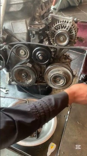 How to replace Toyota 1zz Alternator belt And Tensioner Automatic