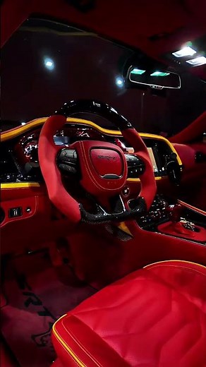 The SRT Challenger Hellcat Has A WILDLY Customized Interior