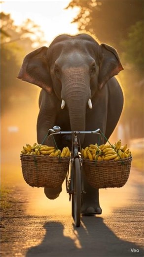 हाथी ने केला बेचना शुरू किया #ai #funnyvideo #aivideo #video