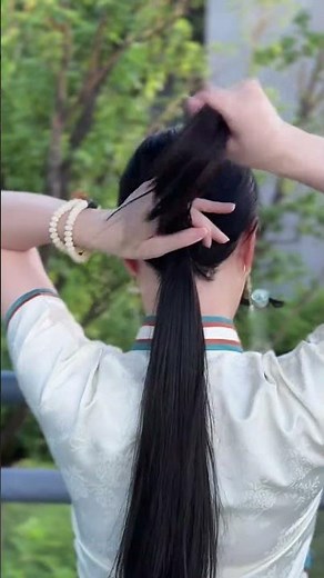 #jewelry #新中式 髮簪側盤發，不用皮筋也牢固 #民族風 #髮簪 #編髮 #編髮教程 #髮飾 #飾品推薦 #飾品 #珠寶首飾