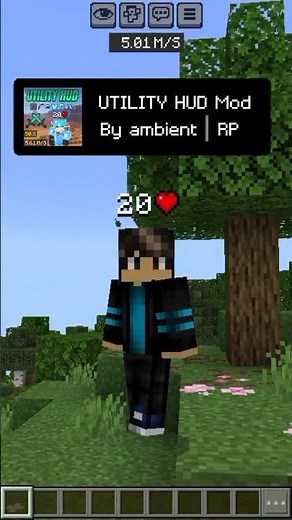 Utility HUD Mod Review🔥Best HUD Mod for Minecraft PE #minecraft #mcpeaddons #minecraftpe #mcpeaddons