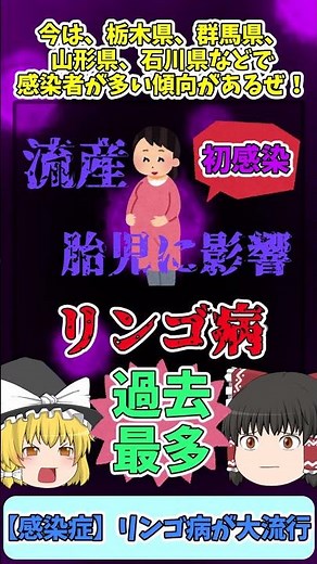 【大流行】リンゴ病が蔓延！流産や催奇形性も… #ゆっくり解説