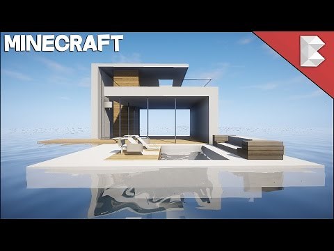 Minecraft: How to Build Modern Floating House Part 1