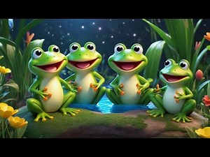 Five Little Frogs on a Log | Fun Counting Song for Kids