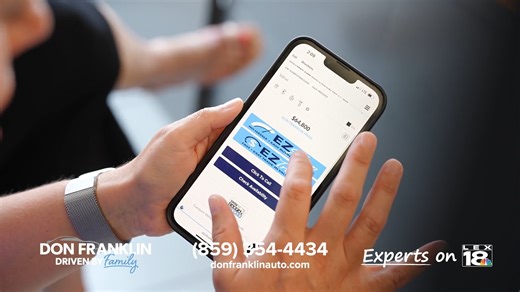 Looking to shop for a new vehicle? Josh Fite with Don Franklin Auto, goes over some pros and cons of buying a car online vs. in-person – to help decide which shopping experience is best for you. For more car buying tips, scan the QR code, or visit https://www.donfranklinauto.com/ | LEX 18