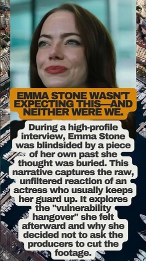 Emma Stone’s UNFILTERED Shock! 😮 #EmmaStone #interview