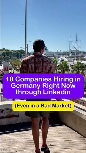 🇩🇪 Want to Work in Germany? Here’s How to Apply via LinkedIn! 💼