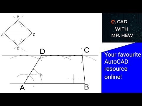 How to draw rhombus and trapezium Quadrilateral.