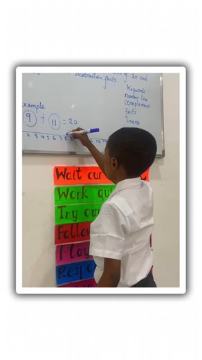 Greenridge Academy on Instagram: "Building strong maths skills by mastering complements of 20, using a number line. Using number lines helps our pupils understand number relationships and solve problems more accurately. . . . #mathsskills #classactivities #bestschoolsinabuja"