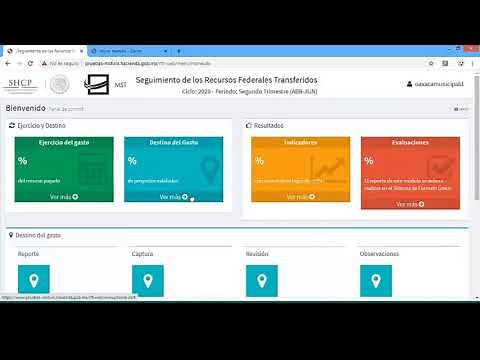 Capacitación del Sistema de Recursos Federales Transferidos (SRFT) 3er Trimestre - Municipios