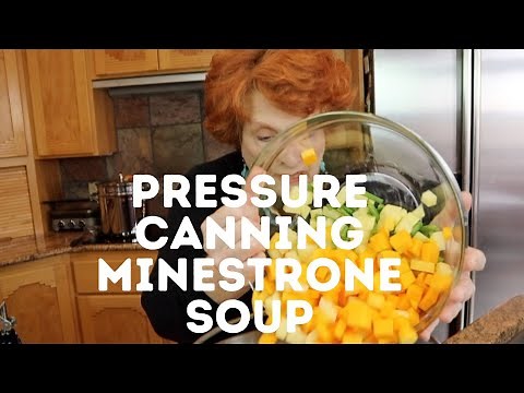 Pressure Canning Minestrone Soup