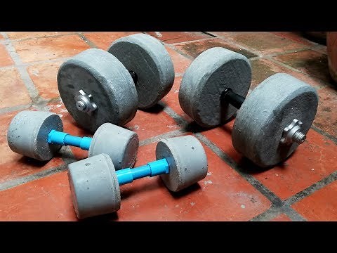 How To Make Homemade Weights (DIY Dumbbell) Gym at home/#2