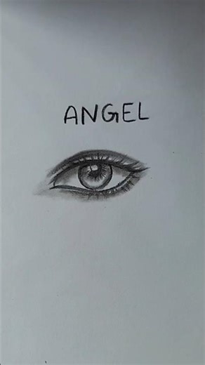Anime Angel Eye Drawing ✨👁️ | Heavenly Anime Art #AnimeShorts