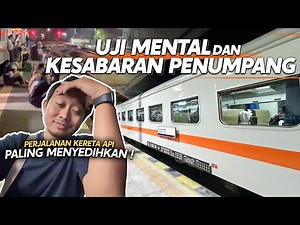 KERETA PALING MENYEDIHKAN‼️ Kediri - Jogja 6 Jam Disusul 5 Kereta Api 😭 | Trip KA Kahuripan Ekonomi