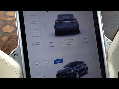 Tesla MODEL X How to open the Trunk or Hood or TRUNKS?