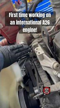 My first time working on an International A26 engine! #diesel #repair #a26