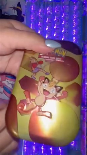 Meowth 151 tin 😻 #pokemon #pokemoncards #151pokemon #meowth #pokémon #pokemontcg