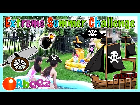 Orbeez Pirate Pool Extreme Summer Challenge | KidToyTesters