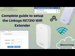 Linksys RE7310 Wifi Range Extender Setup | How to setup Linksys RE7310 Extender