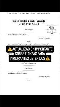 ⚠️Important update on bail for detained immigrants