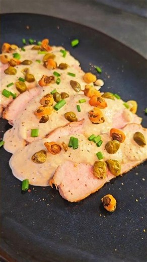 Vitello Tonnato 🥩 Meine einfache Variante für zu Hause 😋 #vitellotonnato #rezept #kochen